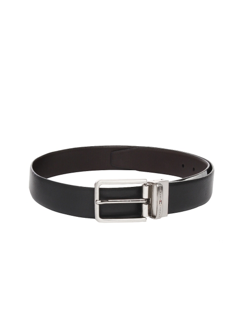 

Tommy Hilfiger Men Black & Brown Reversible Leather Belt