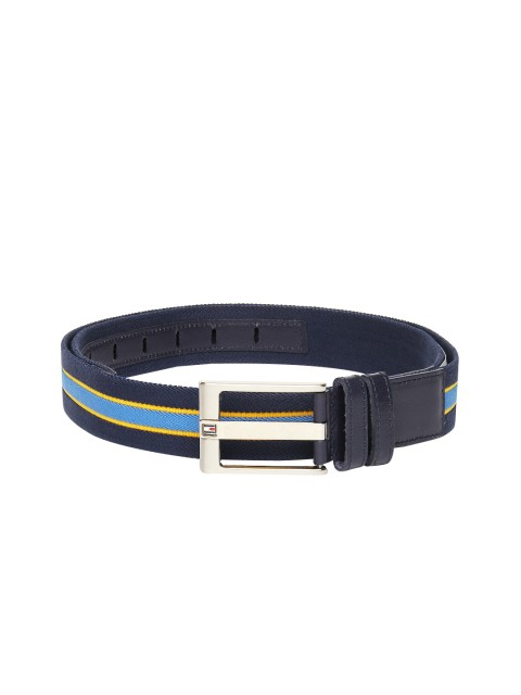 

Tommy Hilfiger Men Navy Canvas Belt, Navy blue