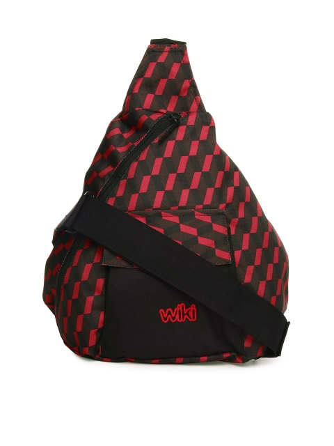 Wildcraft Unisex Black & Red Printed Travel Bag available at myntra for Rs.719