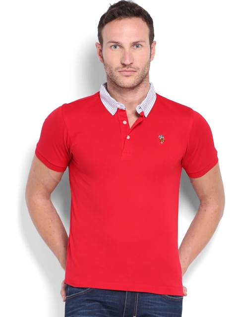 

U.S. Polo Assn. Men Red Polo T-shirt