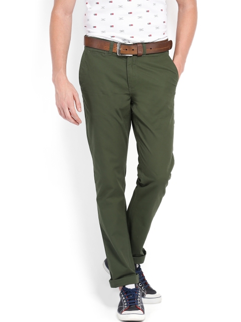 

U.S. Polo Assn. Men Green Slim Fit Trousers