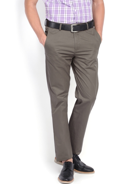 

U.S. Polo Assn. Men Grey Tapered Fit Chino Trousers