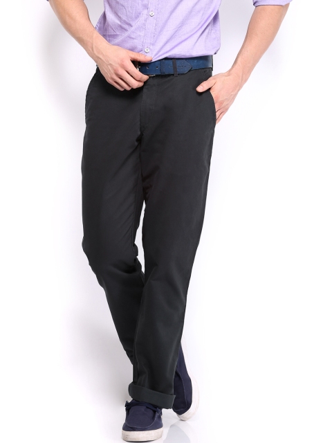 

U.S. Polo Assn. Men Navy Tailored Fit Chino Trousers, Navy blue