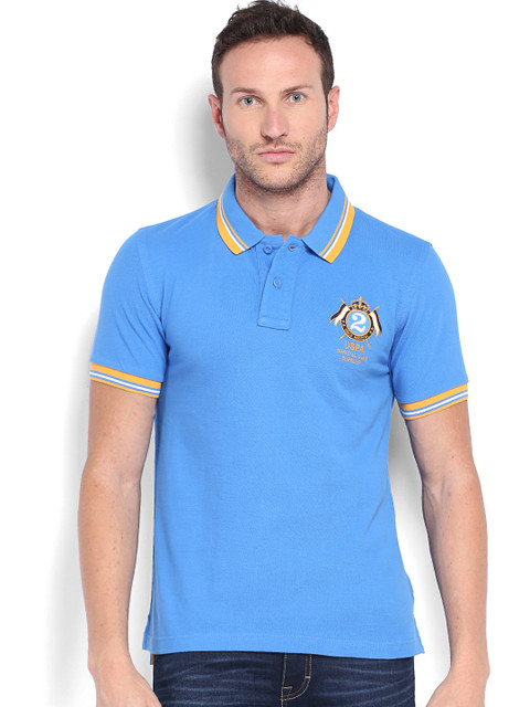 

U.S. Polo Assn. Men Blue Polo T-shirt
