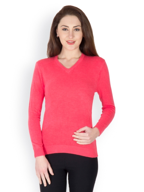 

Camey Women Coral Red Sweater