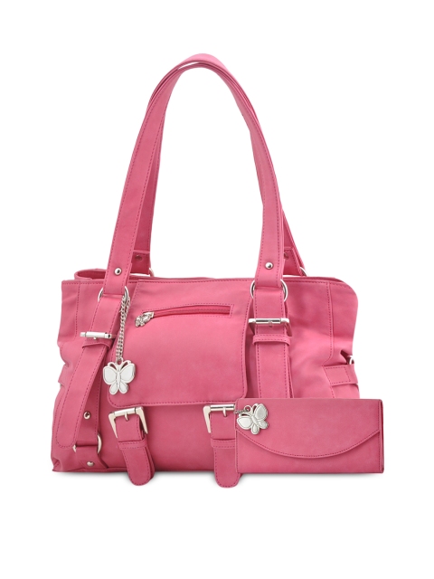 

Butterflies Pink Shoulder Bag