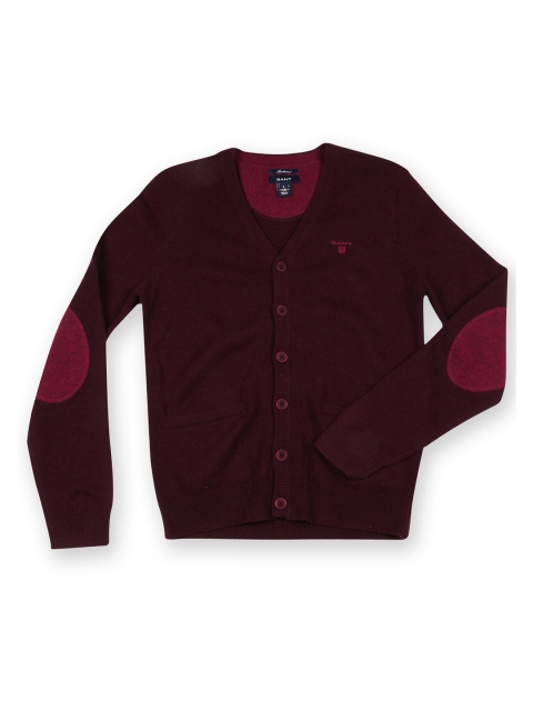 

GANT Men Burgundy Woollen Cardigan