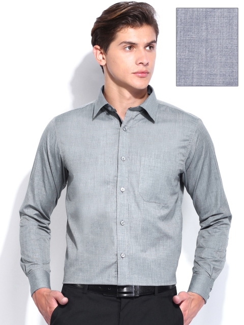 

Solemio Men Grey Slim Fit Formal Shirt