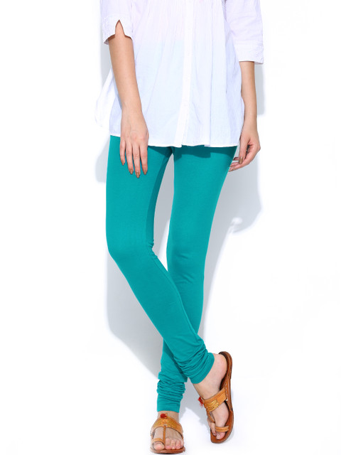 

Aurelia Women Teal Green Churidar Leggings