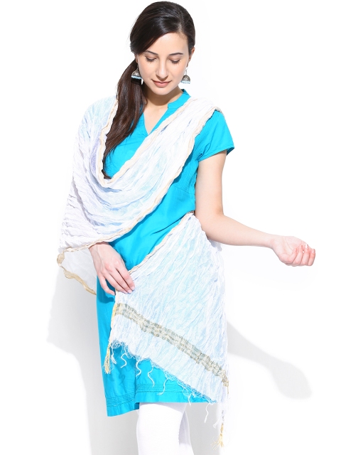 

Aurelia Women White Dupatta