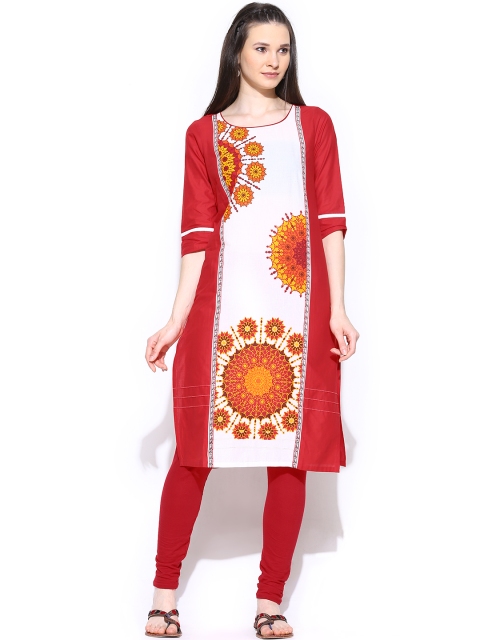 

Aurelia Women Red Printed Kurta