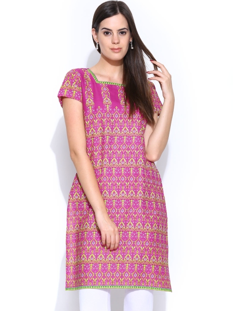 

Aurelia Women Pink Printed Kurta