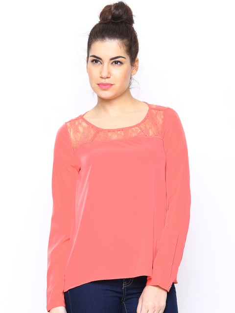 

ONLY Women Coral Pink Top