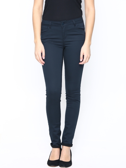 

ONLY Women Navy Trousers, Navy blue