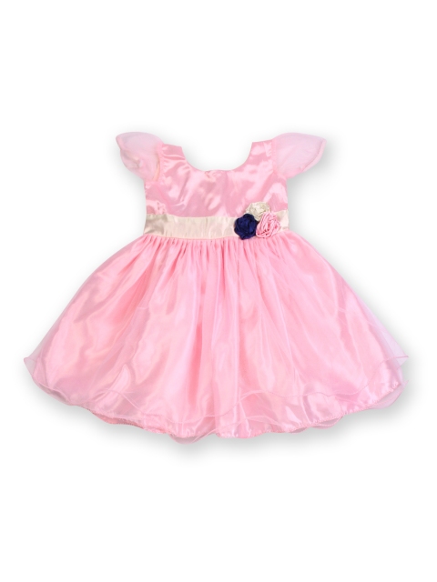 

Winakki Kids Girls Pink Fit & Flare Dress