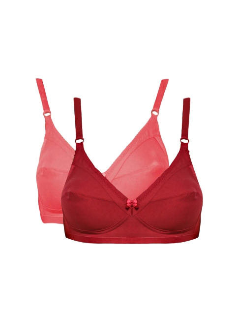 

Clovia Pack of 2 Bras BRC227P2340B, Maroon