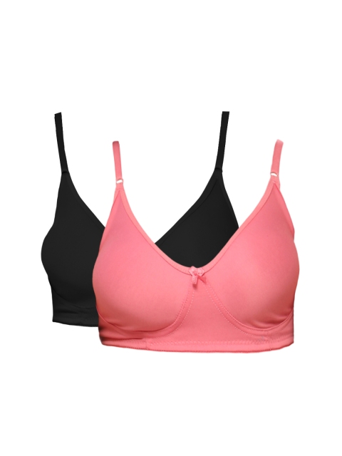 

Clovia Set of 2 Bras BRC184P2340B, Pink