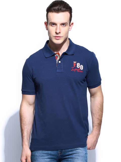 

Flying Machine Men Blue Polo T-shirt