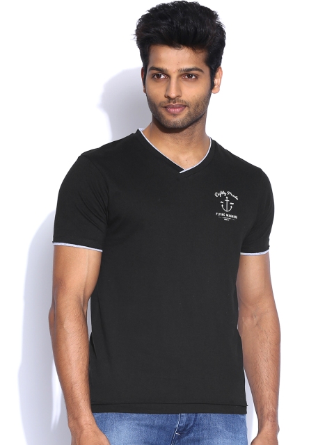 

Flying Machine Men Black T-shirt
