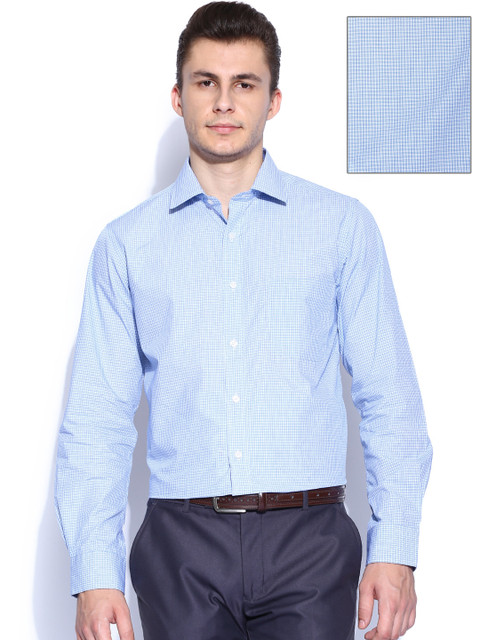 

Arrow White & Blue Checked Formal Shirt