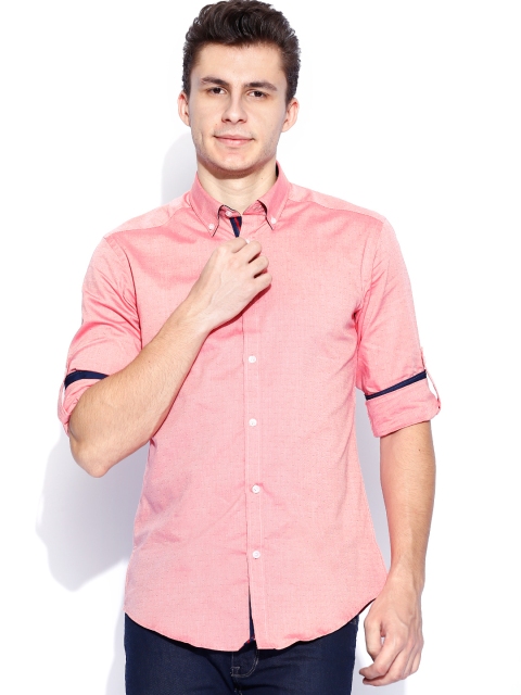 

Arrow Sport Mineral Red Manhattan Slim Fit asual Shirt