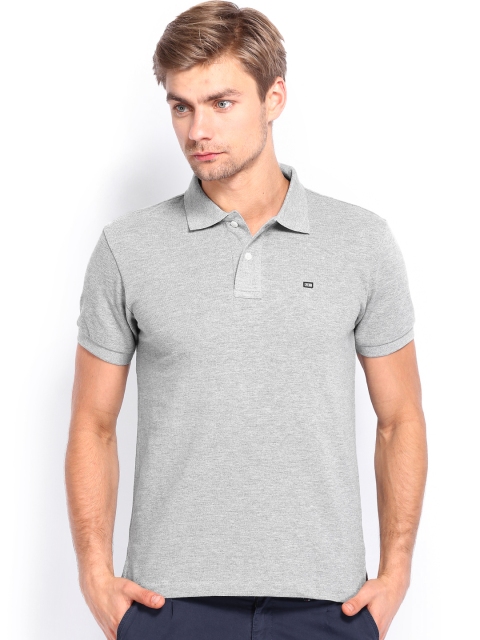 

Arrow Sport Men Grey Melange Polo T-shirt