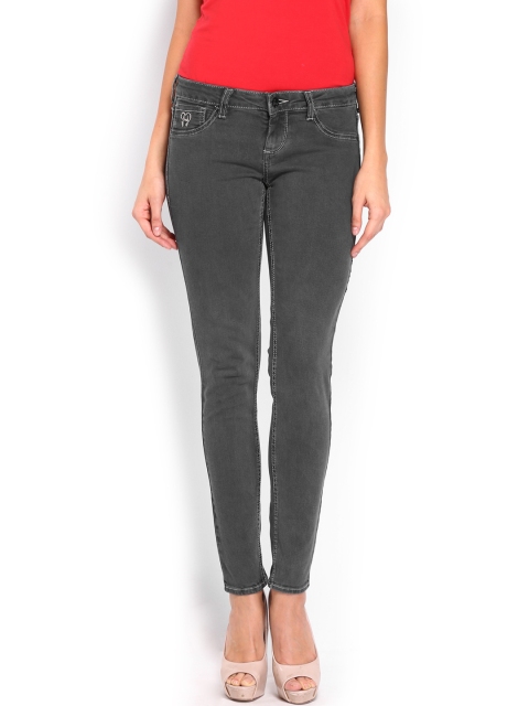 

Flying Machine Women Grey Betty Skinny Fit Jeggings