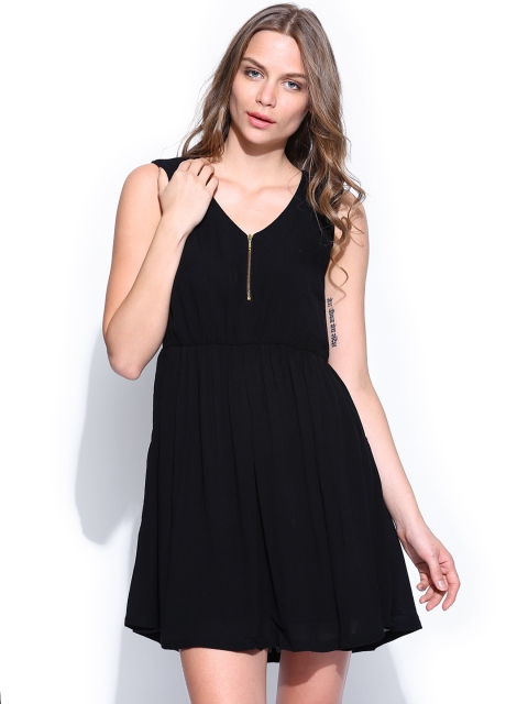 

ELLE Black Fit & Flare Dress