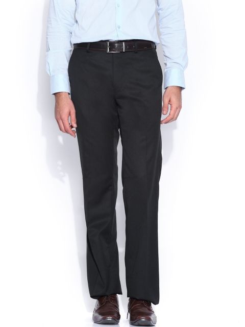 

Arrow Black Smart Fit Woollen Formal Trousers