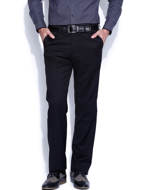 

Arrow Black Smart Fit Woollen Formal Trousers