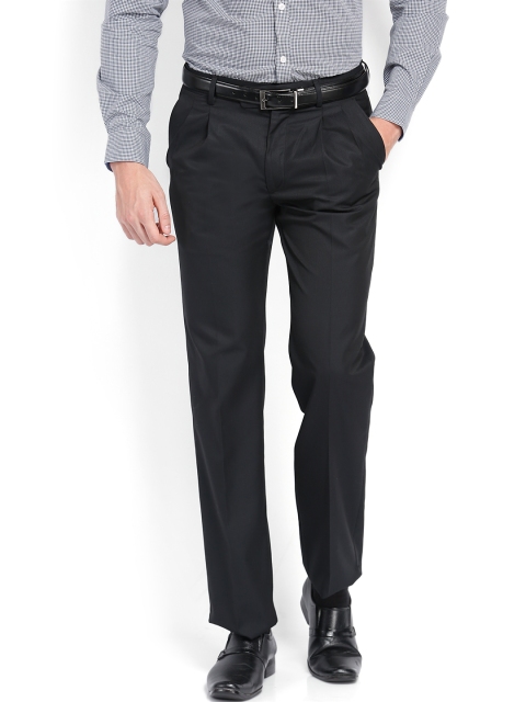 

Arrow Men Black Smart Fit Formal Trousers