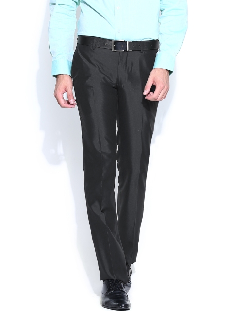 

Arrow Men Black Slim Fit Formal Trousers