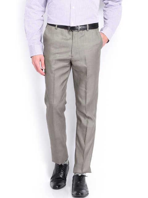 

Arrow Men Grey Tapered Fit Formal Trousers