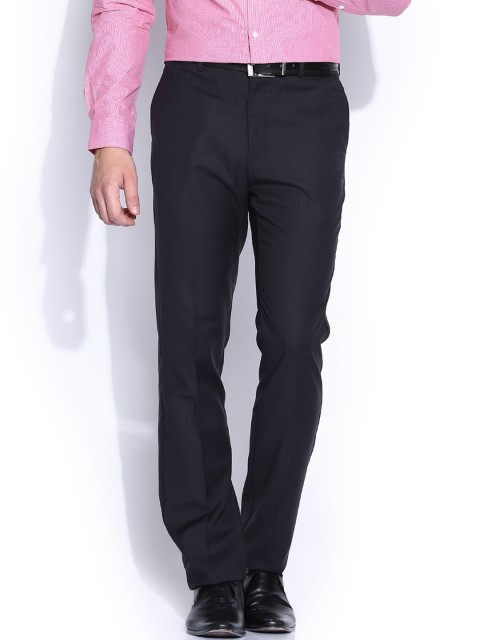

Arrow Black Tapered Fit Formal Trousers