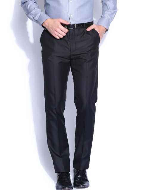 

Arrow New York Black Tapered Fit Formal Trousers