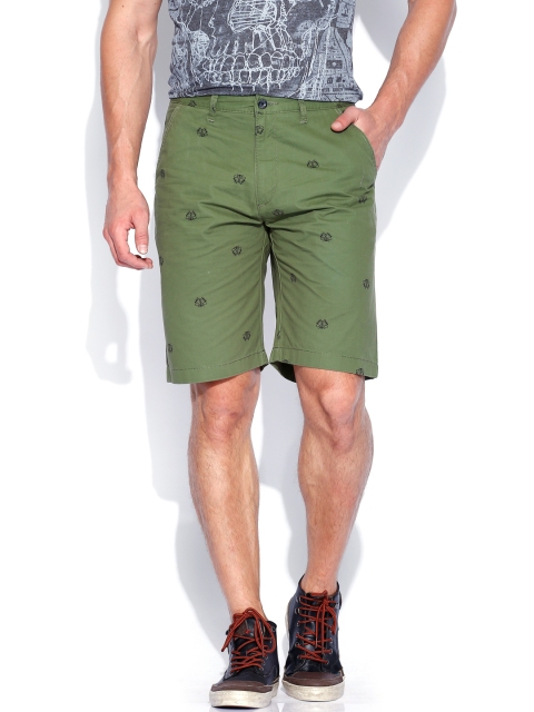 

Arrow Sport Green Printed Shorts