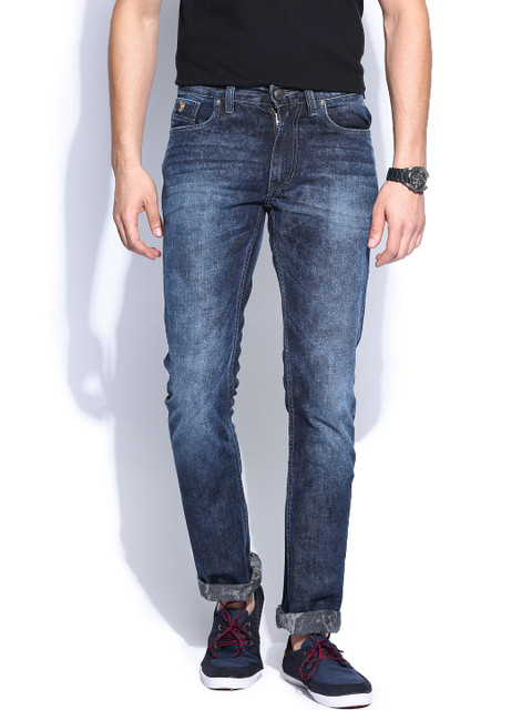 

U.S. Polo Assn. Denim Co. Men Blue Woody Slim Straight Fit Jeans