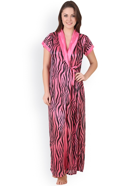

Masha Pink Nightdress with Robe HCBD2PC76-264