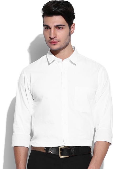 

IZOD Men White Slim Fit Casual Shirt