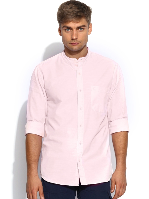 

IZOD Men Pink Slim Fit Smart Casual Shirt