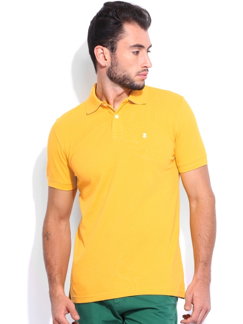 

IZOD Men Yellow Polo T-shirt