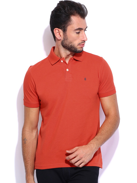 

IZOD Men Red Slim Fit Polo T-shirt