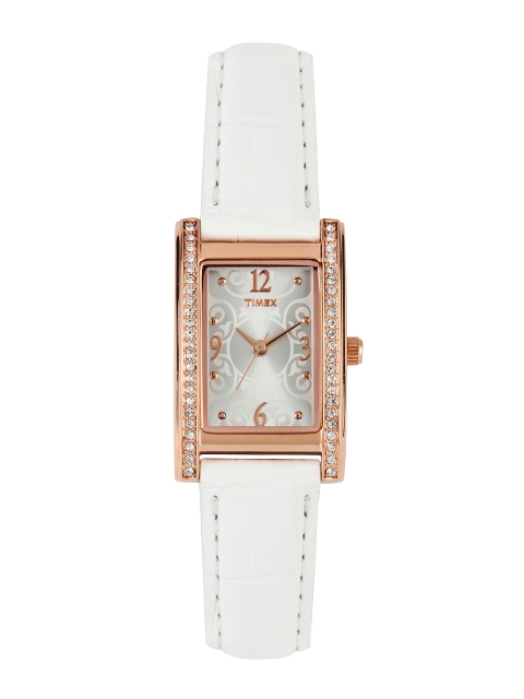 

Timex Women Silver-Toned Dial Watch TW000Y701