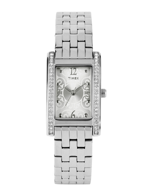 

Timex Women Silver-Toned Dial Watch TW000Y703