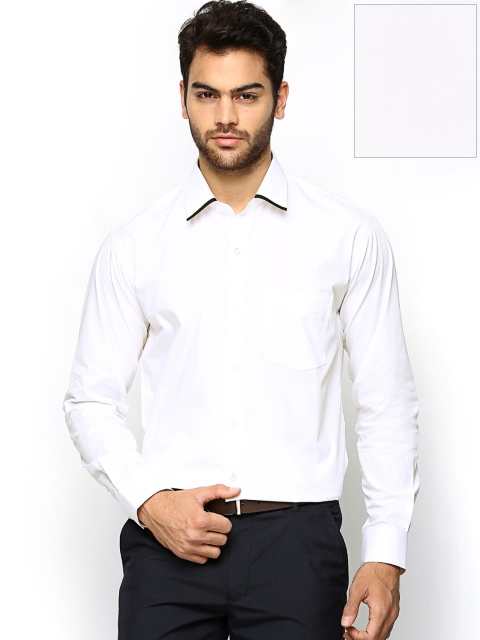 

Hancock White Slim Fit Formal Shirt