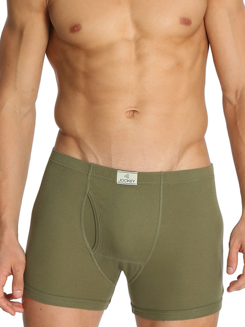 

Jockey Men Assorted Solid Modern Classic Super Combed Cotton Trunks 8008-0110