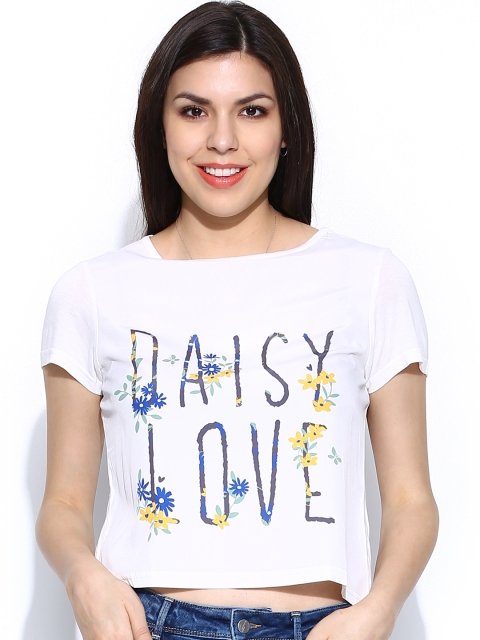 

Vero Moda Women White Printed Top
