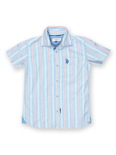 

U.S. Polo Assn. Kids Boys Blue Striped Shirt