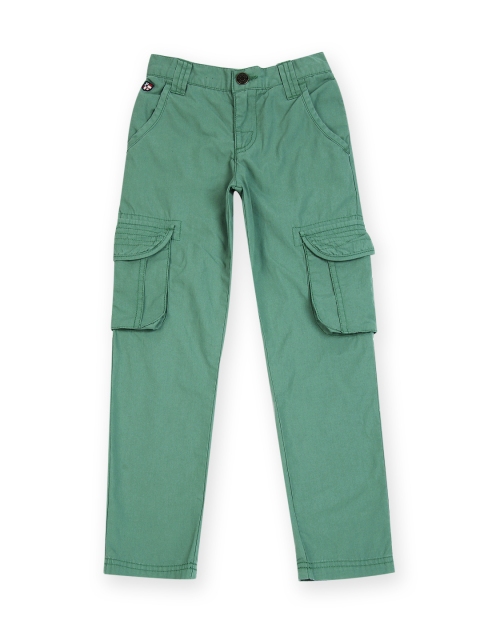 

U.S. Polo Assn. Kids Boys Green Silm Fit Cargo Trousers