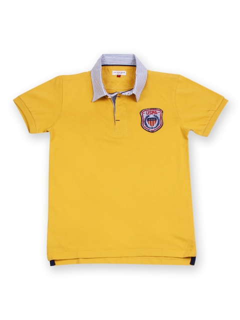 

U.S. Polo Assn. Kids Boys Mustard Yellow Polo T-shirt